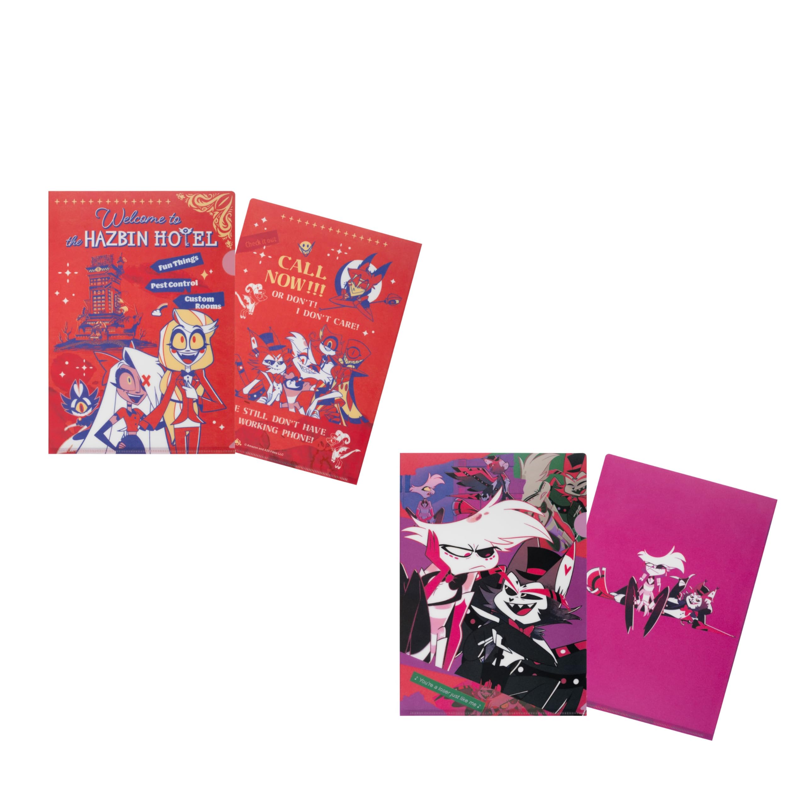 Amazon | HAZBIN HOTEL クリアファイル2枚セット（Hotel side